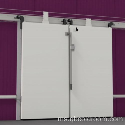 Pintu gelongsor pembukaan dua kilang untuk bilik sejuk